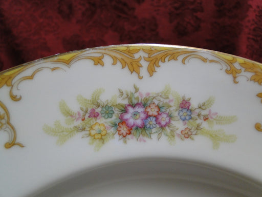 Noritake Multicolored Floral, Gold Scroll Trim, MM39: Oval Platter, 16 3/8"