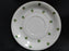 Eschenbach Nanette Green Fleur de Lis, Gold Trim: Cream Soup & Saucer Set (s)