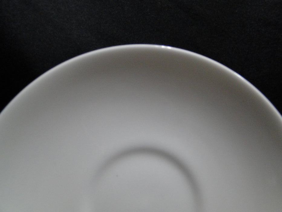 Wedgwood White, All White, No Trim: Cup & Saucer Set (s), 2 5/8" Tall