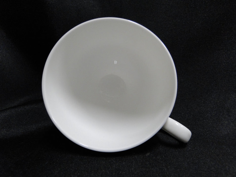 Wedgwood White, All White, No Trim: Cup & Saucer Set (s), 2 5/8" Tall