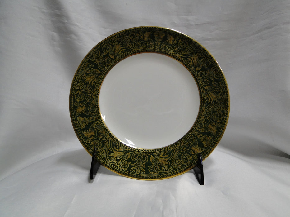 Wedgwood Florentine Dark Green W4170, Dragons: Salad Plate, 8 1/8", Crazing