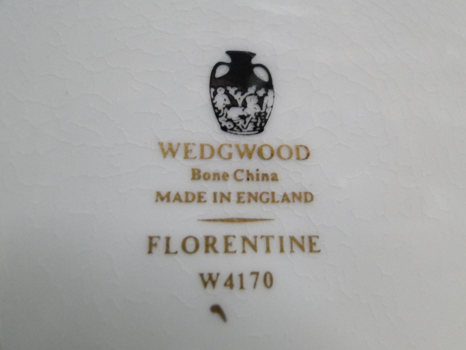Wedgwood Florentine Dark Green W4170, Dragons: Salad Plate, 8 1/8", Crazing