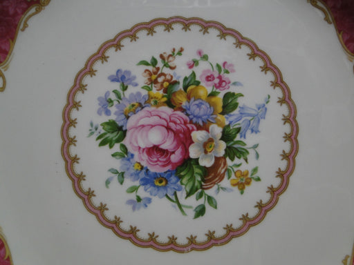 Royal Albert Lady Carlyle, Pink, Florals, England: Handled Cake Plate, 10 1/2"