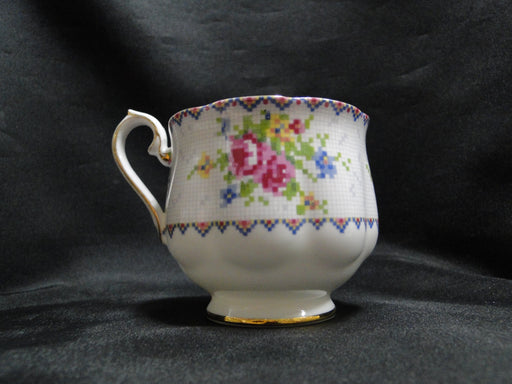 Royal Albert Petit Point, Floral Embroidery: Cup & Saucer Set (s), 2 3/4"