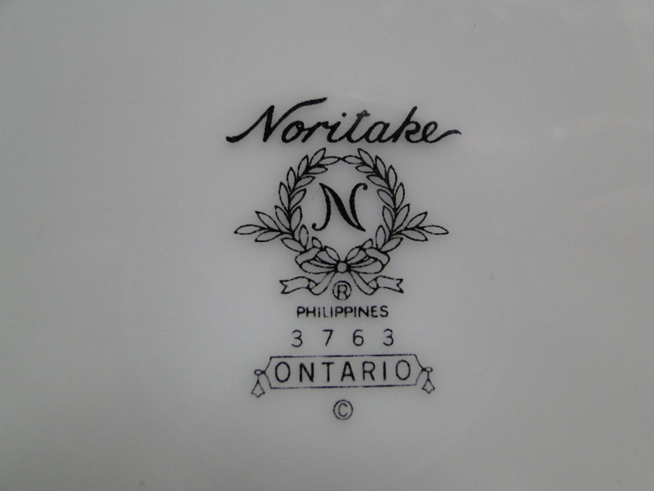 Noritake Ontario, 3763: Blue Gray Band, Floral: Dinner Plate (s), 10 5/8"