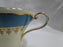 Aynsley 5212 Turquoise Band, Gold Design: Cup & Saucer Set, 2 5/8" Tall