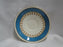 Aynsley 5212 Turquoise Band, Gold Design: Cup & Saucer Set, 2 5/8" Tall