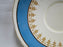 Aynsley 5212 Turquoise Band, Gold Design: Cup & Saucer Set, 2 5/8" Tall