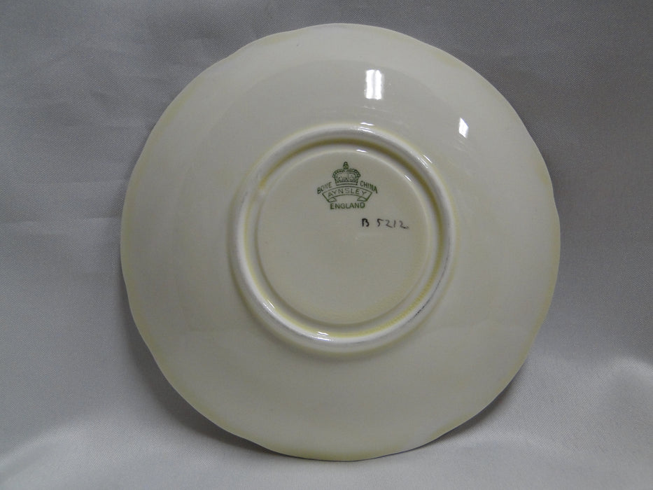 Aynsley 5212 Turquoise Band, Gold Design: Cup & Saucer Set, 2 5/8" Tall