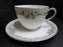Franconia / Krautheim Priscilla, Gray & Pink: Cup & Saucer Set, 2 1/2"