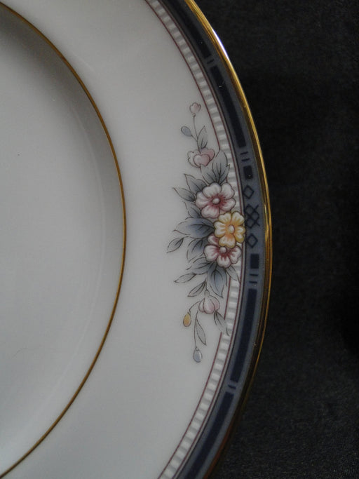 Noritake Ontario, 3763: Blue Gray Band, Floral: Bread Plate (s), 6 1/2"