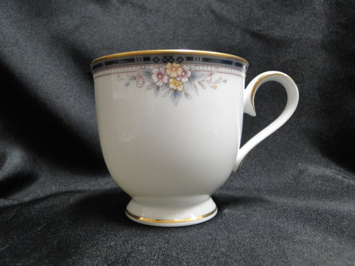 Noritake Ontario, 3763: Blue Gray Band, Floral: Cup & Saucer Set (s), 3" Tall