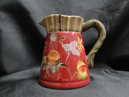 Tracy Porter Octavia Hill Garden, Flowers & Fruit on Red: Creamer, 4 1/4"