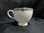 Wedgwood Amherst, Gray Band, Blue Flowers: Cup & Saucer Set (s), 2 3/4" Tall