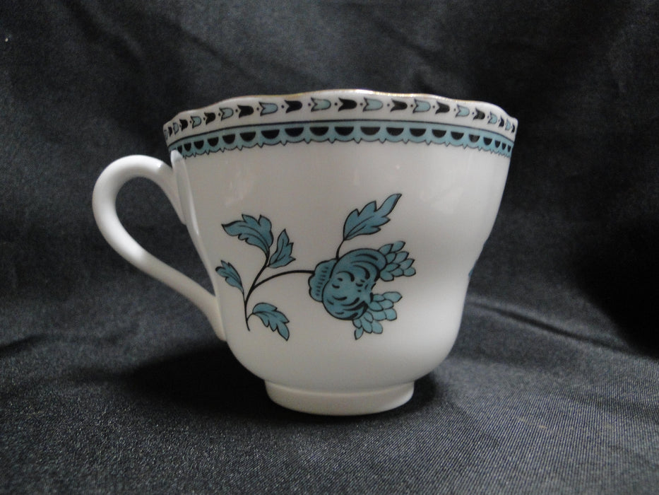 Spode Darlington Teal, Teal Flowers: Cup & Saucer Set (s), 2 3/4"