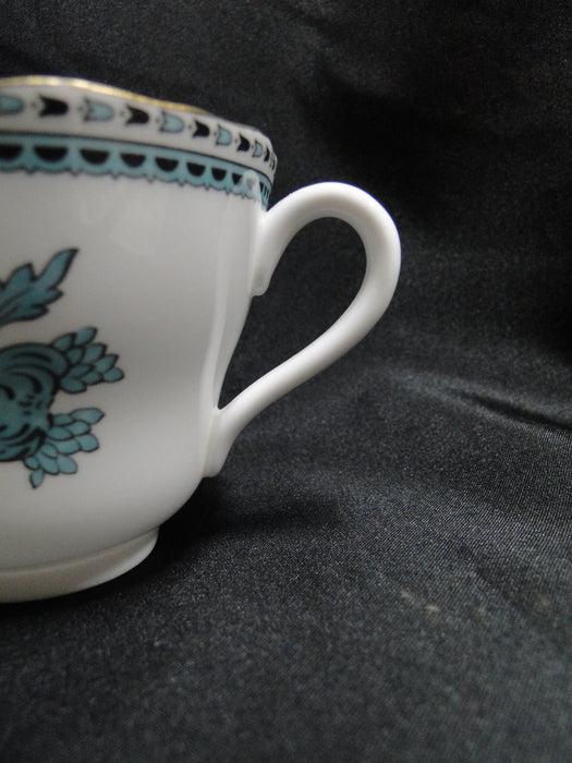 Spode Darlington Teal, Teal Flowers: Cup & Saucer Set (s), 2 3/4"