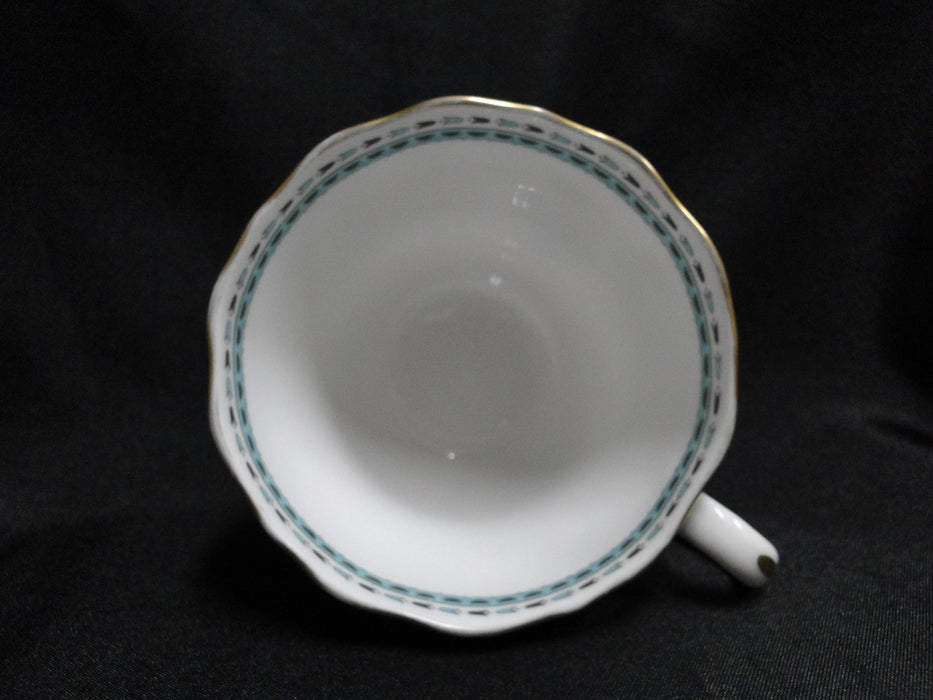 Spode Darlington Teal, Teal Flowers: Cup & Saucer Set (s), 2 3/4", Wear