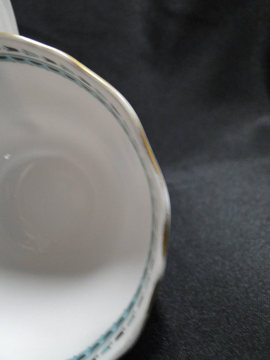 Spode Darlington Teal, Teal Flowers: Cup & Saucer Set (s), 2 3/4", Wear