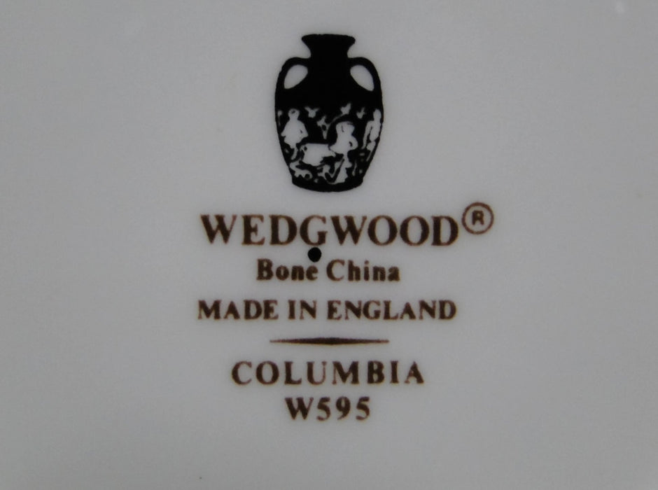 Wedgwood Columbia, White, Medallion, Green Trim: Ashtray (s), 4 1/2"