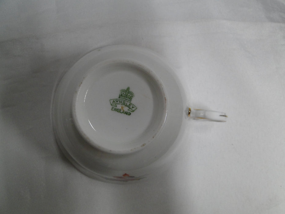 Aynsley Green Corners, Multicolored Florals: Cup & Saucer Set, 2 1/8" Tall