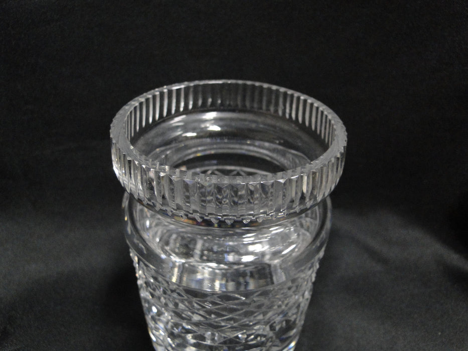 Waterford Crystal, Vertical & Cross Hatch: Honey / Jam / Jelly Jar & Lid, 4 3/4"