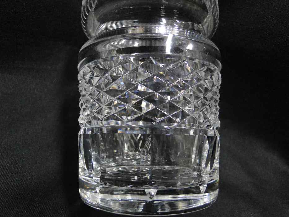 Waterford Crystal, Vertical & Cross Hatch: Honey / Jam / Jelly Jar & Lid, 4 3/4"