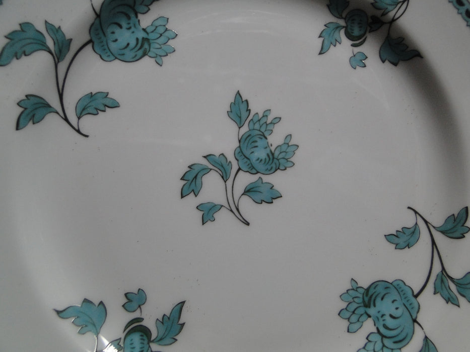 Spode Darlington Teal, Teal Flowers: Bread Plate (s), 6 3/8"