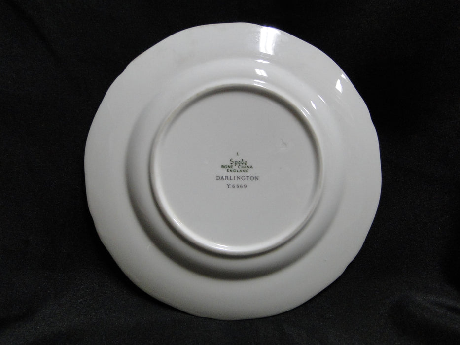 Spode Darlington Teal, Teal Flowers: Bread Plate (s), 6 3/8"