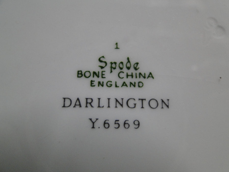 Spode Darlington Teal, Teal Flowers: Bread Plate (s), 6 3/8"