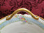 Noritake Multicolored Floral, Teal Border, Gold Trim: Oval Serving Bowl, 9 1/2"