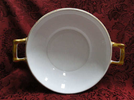 Noritake Multicolored Floral, Teal Border, Gold Trim: Covered Serving Bowl 8.25"