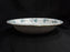 Spode Darlington Teal, Teal Flowers: Oval Serving / Vegetable Bowl, 10" x 7"