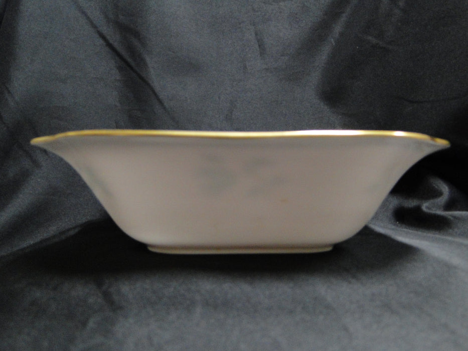 Spode Darlington Teal, Teal Flowers: Square Serving / Vegetable Bowl, 9 1/4"