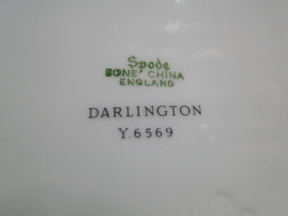 Spode Darlington Teal, Teal Flowers: Square Serving / Vegetable Bowl, 9 1/4"