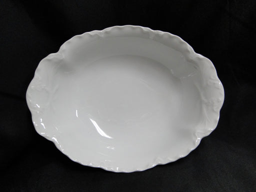 Hutschenreuther Racine, White: Oval Serving Bowl, 10" x 7 3/4", Selb