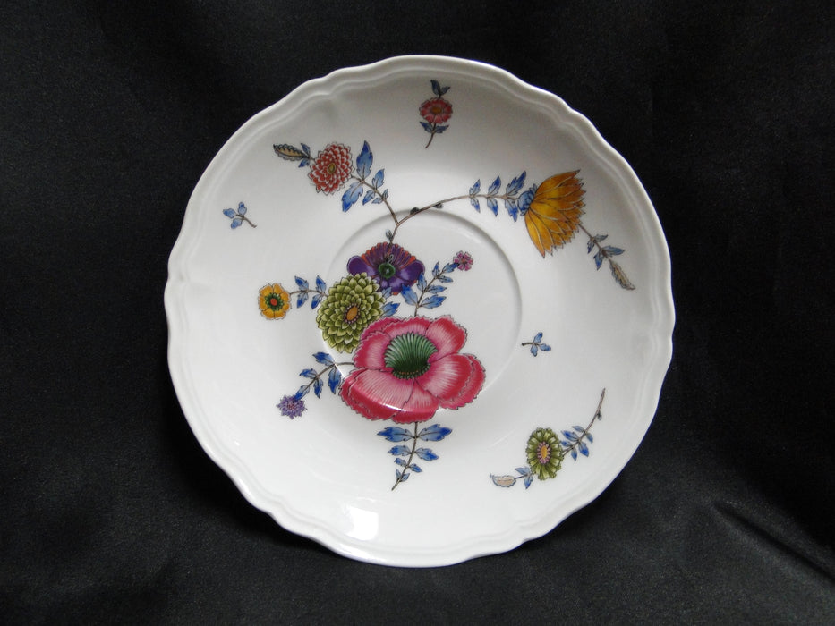 Raynaud Ceralene Anemones, Multicolored Flowers: Cream Soup & Saucer Set