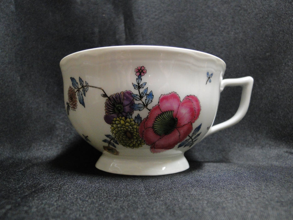 Raynaud Ceralene Anemones, Multicolored Flowers: Cup & Saucer Set, As Is
