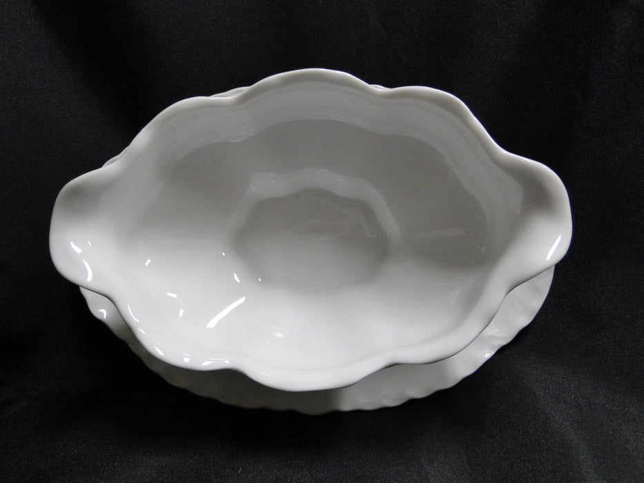 Hutschenreuther Racine, White: Gravy Boat w/ Attached Underplate, 1814