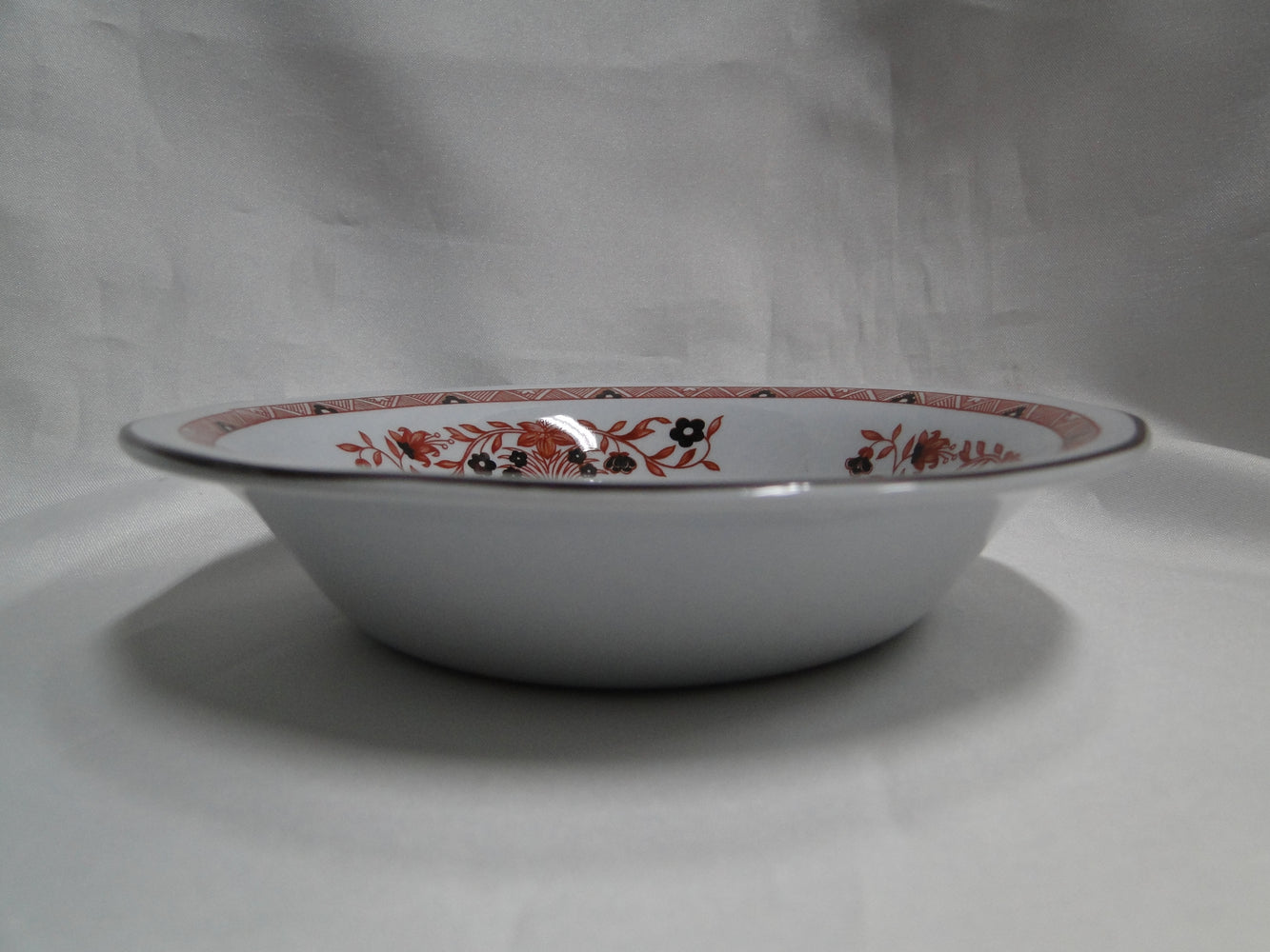 Wedgwood Kashmar, Red, Brown, & Yellow Flowers: Fruit Bowl, 5 3/4", As Is