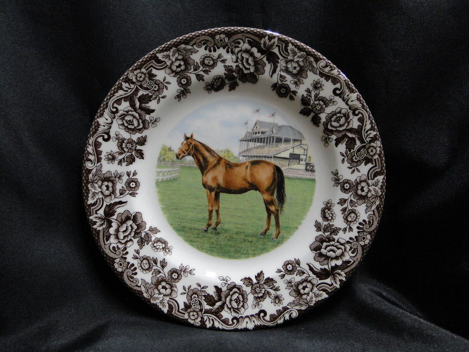 Spode Woodland Horses Thoroughbred, England: NEW Salad Plate (s), 7 3/4", Box