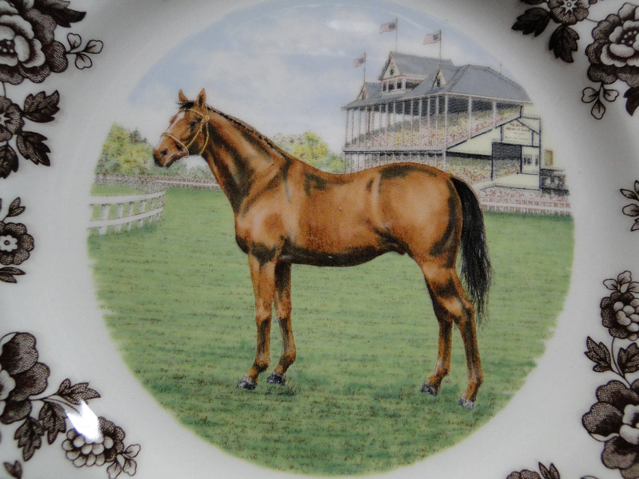 Spode Woodland Horses Thoroughbred, England: NEW Salad Plate (s), 7 3/4", Box