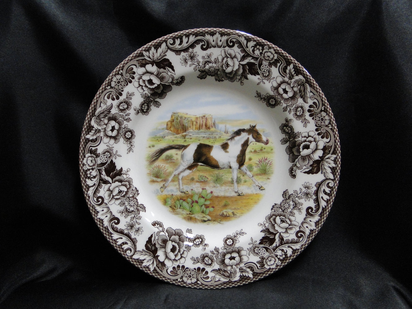 Spode Woodland Horses Paint, England: NEW Dinner Plate (s), 10 1/2", Box