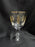 Tiffin Palais Versailles, Gold Design, Cut Ovals: Water or Wine Goblet, As Is