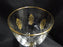 Tiffin Palais Versailles, Gold Design, Cut Ovals: Water or Wine Goblet, As Is