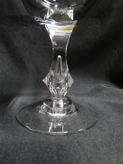 Tiffin Palais Versailles, Gold Design, Cut Ovals: Water or Wine Goblet, As Is