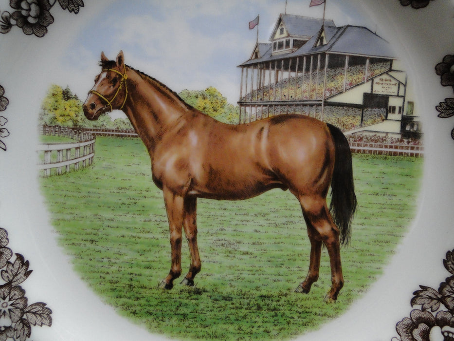 Spode Woodland Horses Thoroughbred, England: New Dinner Plate, 10 1/2",  Box