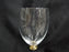 Luminescence L1U1, Gold Wafer on Stem: Water or Wine Goblet (s), 9 1/8" Tall