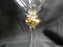 Luminescence L1U1, Gold Wafer on Stem: Water or Wine Goblet (s), 9 1/8" Tall