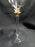 Luminescence L1U1, Gold Wafer on Stem: Water or Wine Goblet (s), 9 1/8" Tall