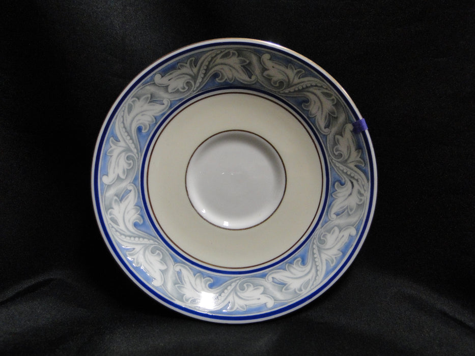 Royal Doulton The Tewkesbury, Scrolls on Blue Rim: 6 1/8" Saucer Only, As Is